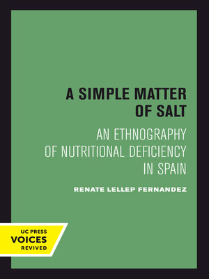 cover image of A Simple Matter of Salt